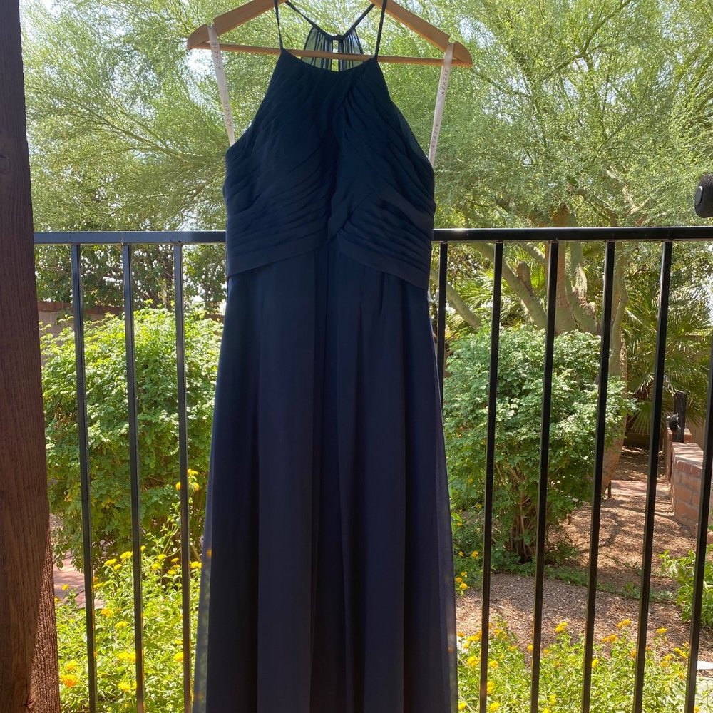 Azazie Dark Navy Ginger Dress
